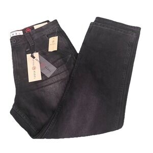 ARTFUL REBEL Men's Carpenter 100% Cotton Utility Black Jean Size 34X30 New